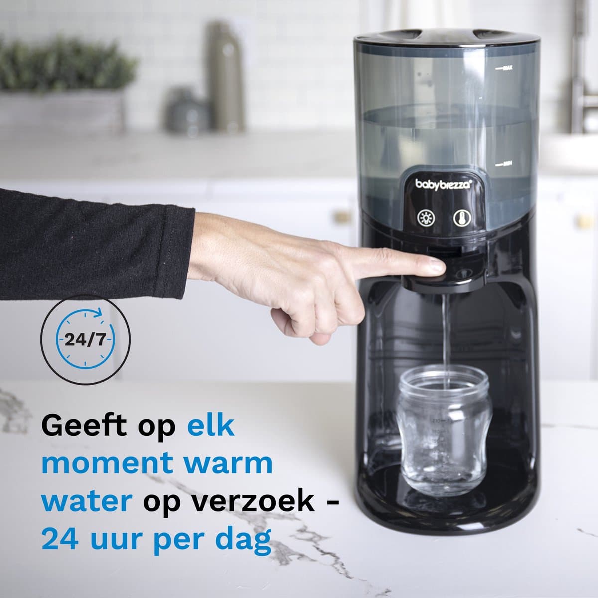 Baby Brezza Instant Warmer – Direct Warm Water voor Flesvoeding – Flessenwarmer – Zwart thumbnail 3