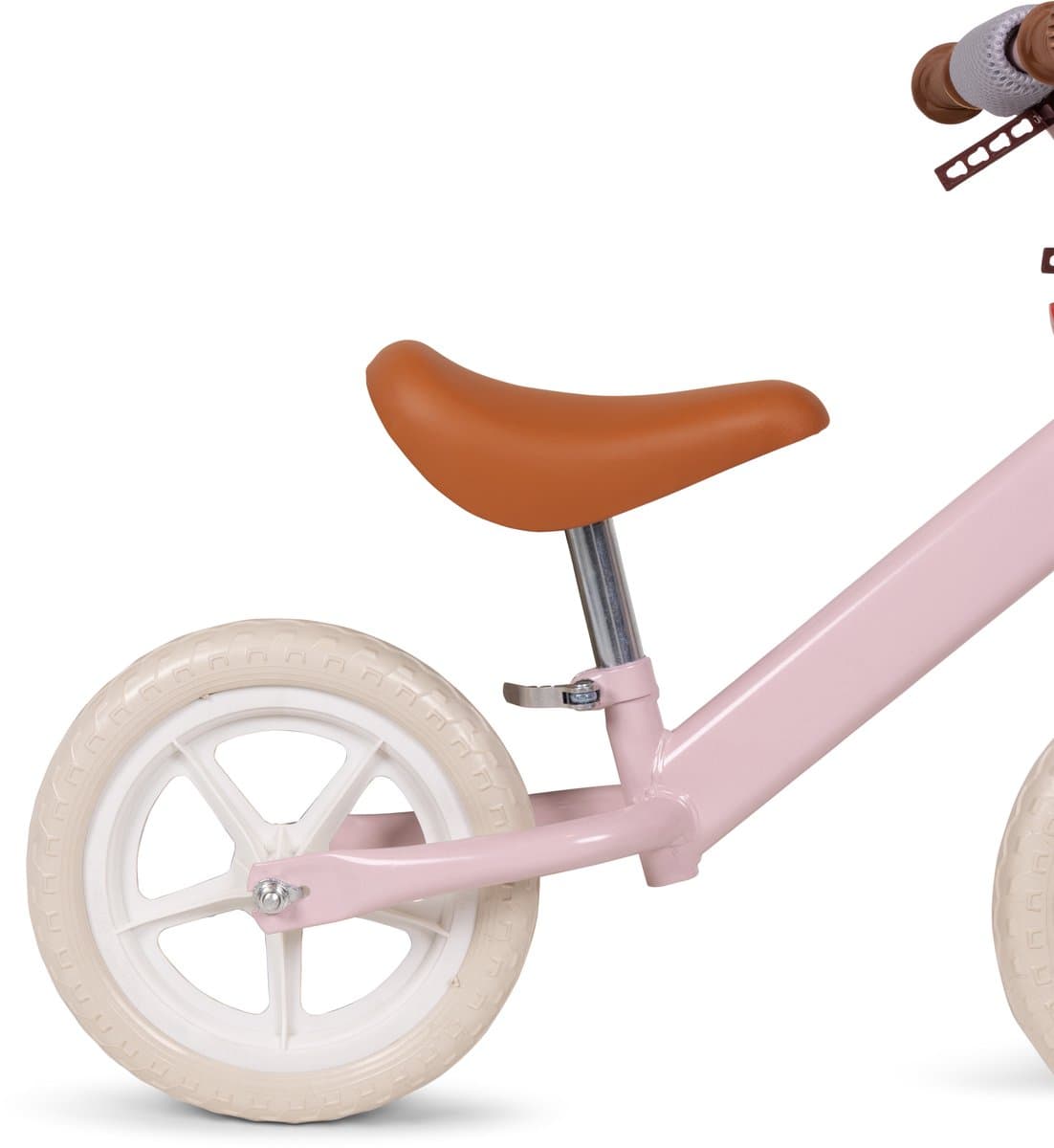 Loopfiets 12 inch – Balansfiets 2 t/m 7 jaar – Verstelbaar Zadel – Lichtgewicht Magnesium – Fiets Zonder Trappers – Jongens & Meisjes – Roze thumbnail 3