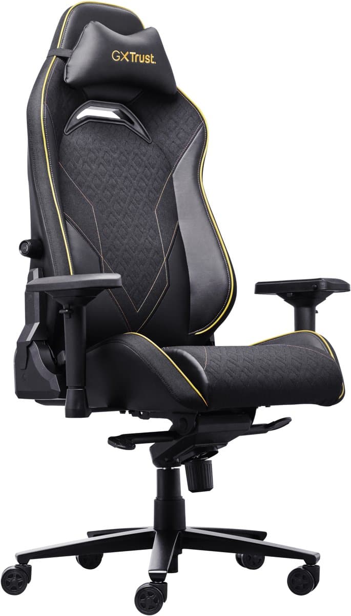 Trust GXT 721 Ruya Pro - Premium Gaming Stoel - Nekkussen - Verstelbare Rug Ondersteuning - Hoogte Verstelbaar - Rug- & Armleuningen Verstelbaar - Zwart/Grijs