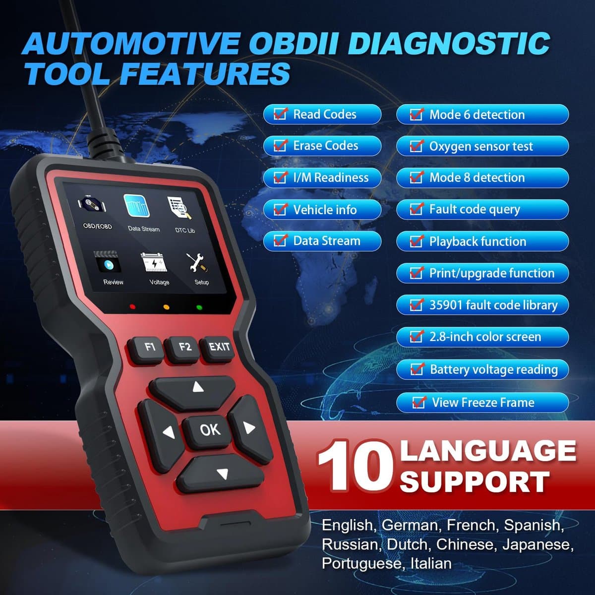 OBD Scanner - OBD2 - Auto uitlezen - Storing verwijderen - Uitleesapparatuur auto - Diagnose auto - Diagnosecomputer - Diagnose apparatuur auto - Motorstoring thumbnail 5