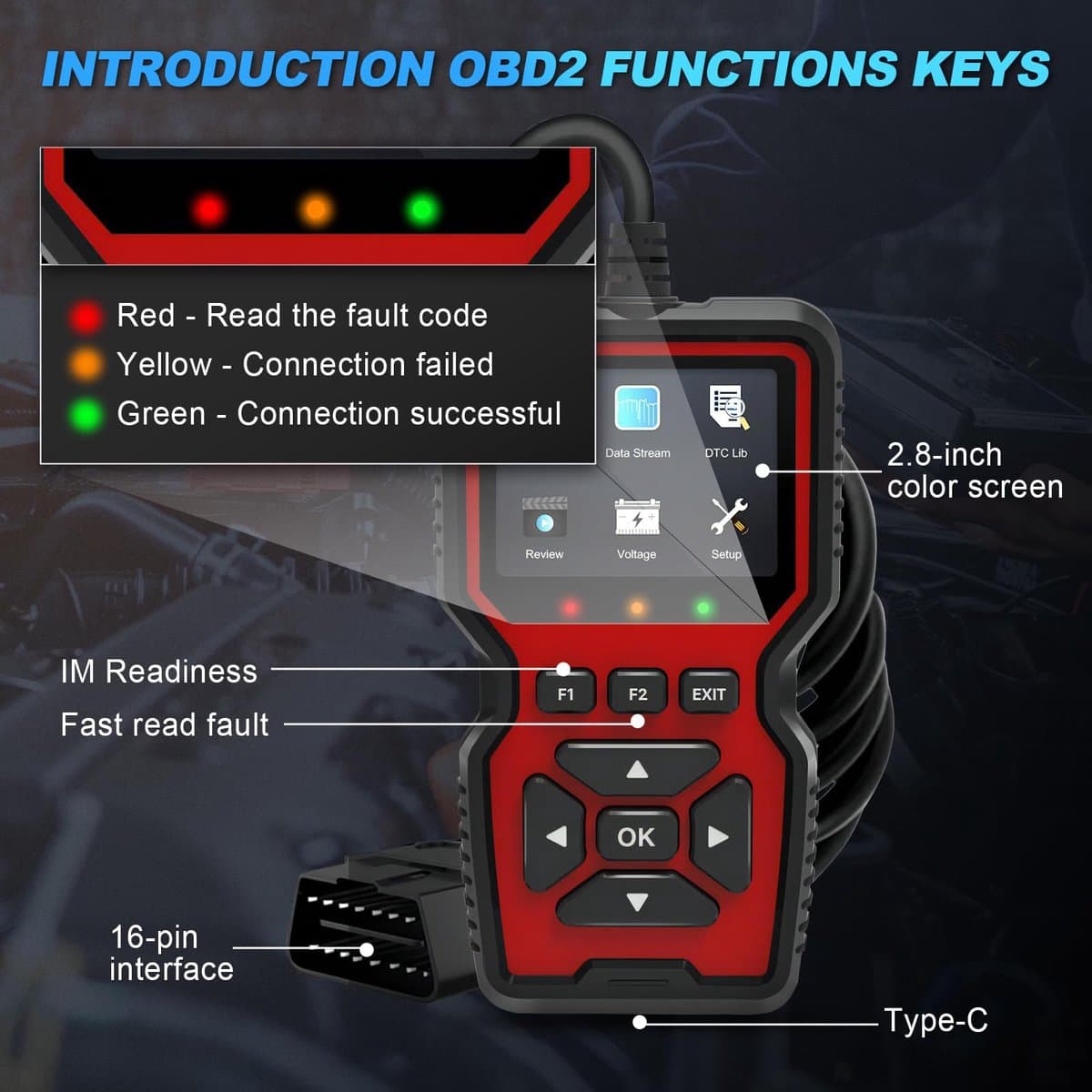OBD Scanner - OBD2 - Auto uitlezen - Storing verwijderen - Uitleesapparatuur auto - Diagnose auto - Diagnosecomputer - Diagnose apparatuur auto - Motorstoring thumbnail 2