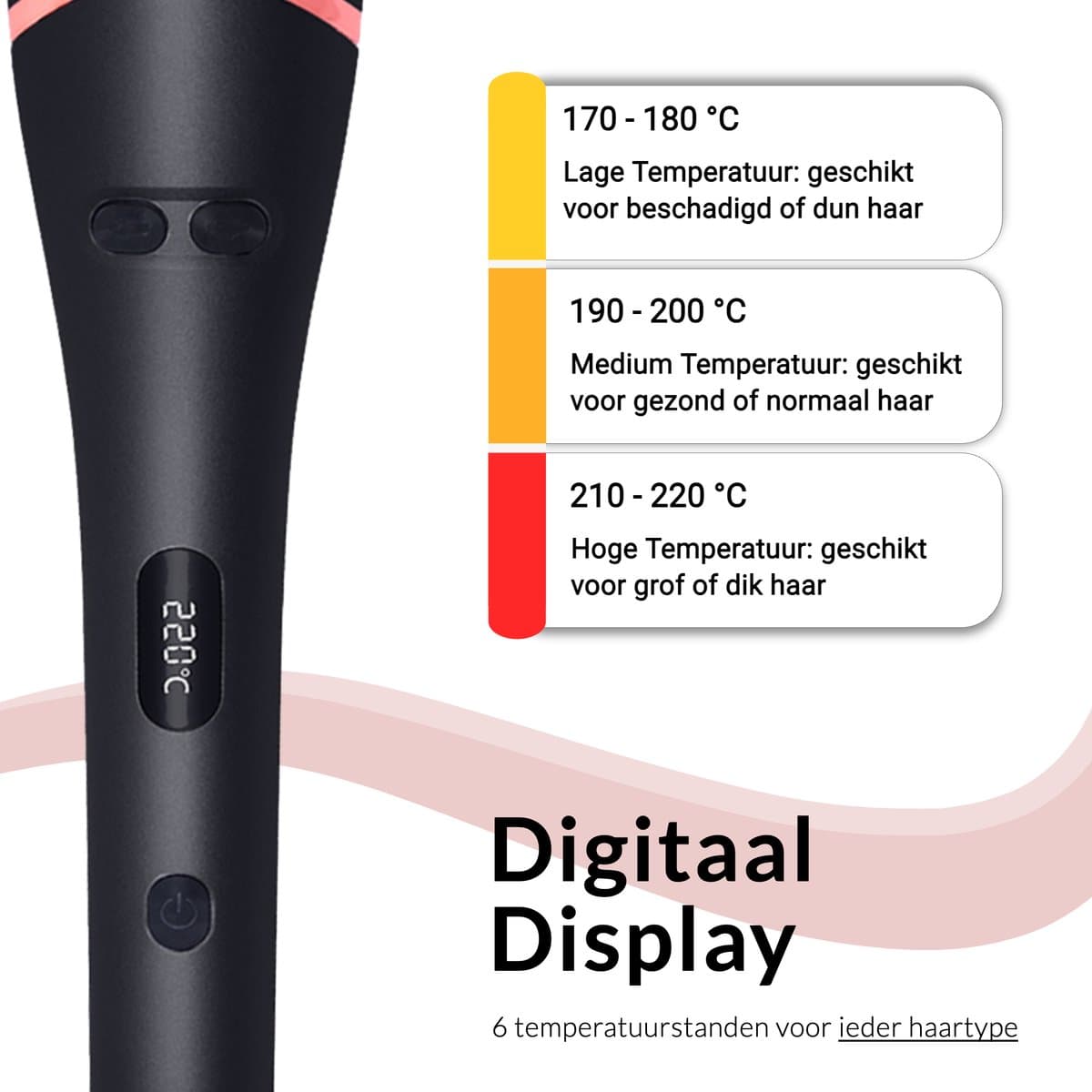 Beyeza Automatische Krultang - 5 in 1 Krultangen - Krulborstel Roterend - Incl. Haarkam, haarklem - Haarkruller Automatisch - Hair Curler - Airstyler thumbnail 2