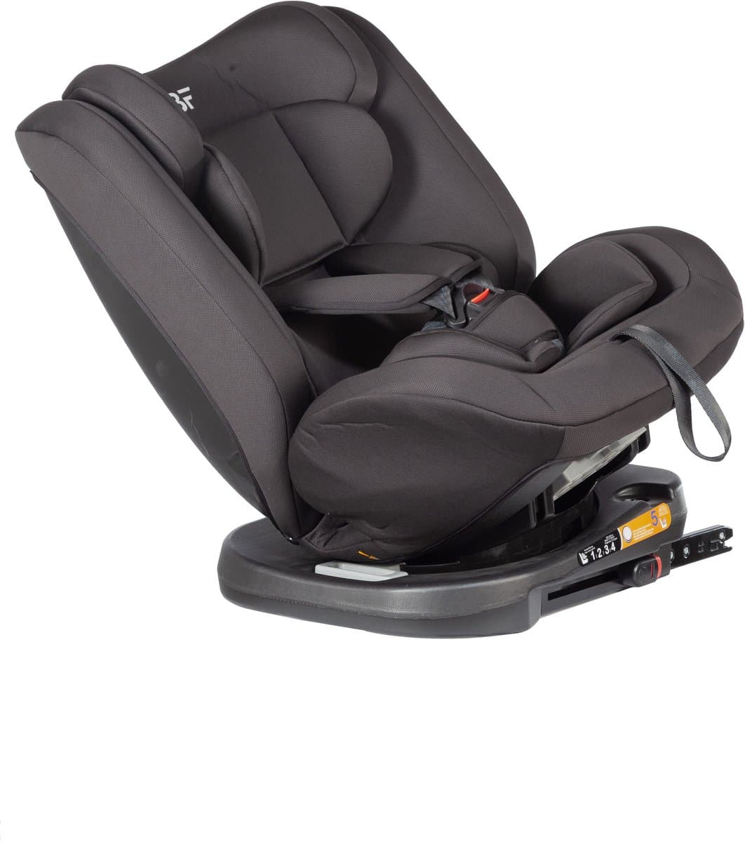 Bebies First Autostoel Kiddo I-Size 360° Draaibaar & Isofix Groep 0/1/2/3 (40-150 cm) - Zwart thumbnail 6