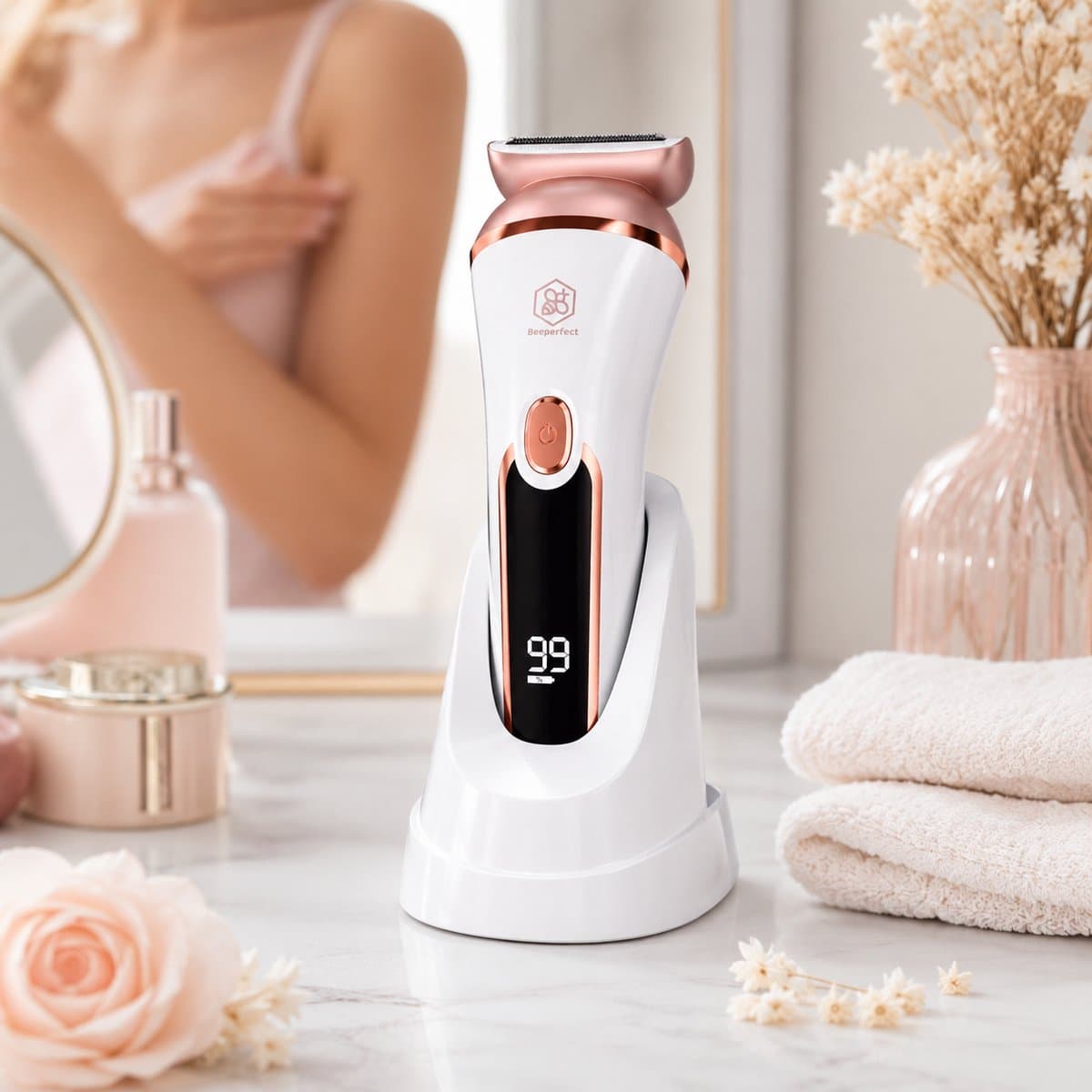 Beeperfect 6-in-1 Epilator – 7 opzetstukken, IPX7 waterdicht thumbnail 7