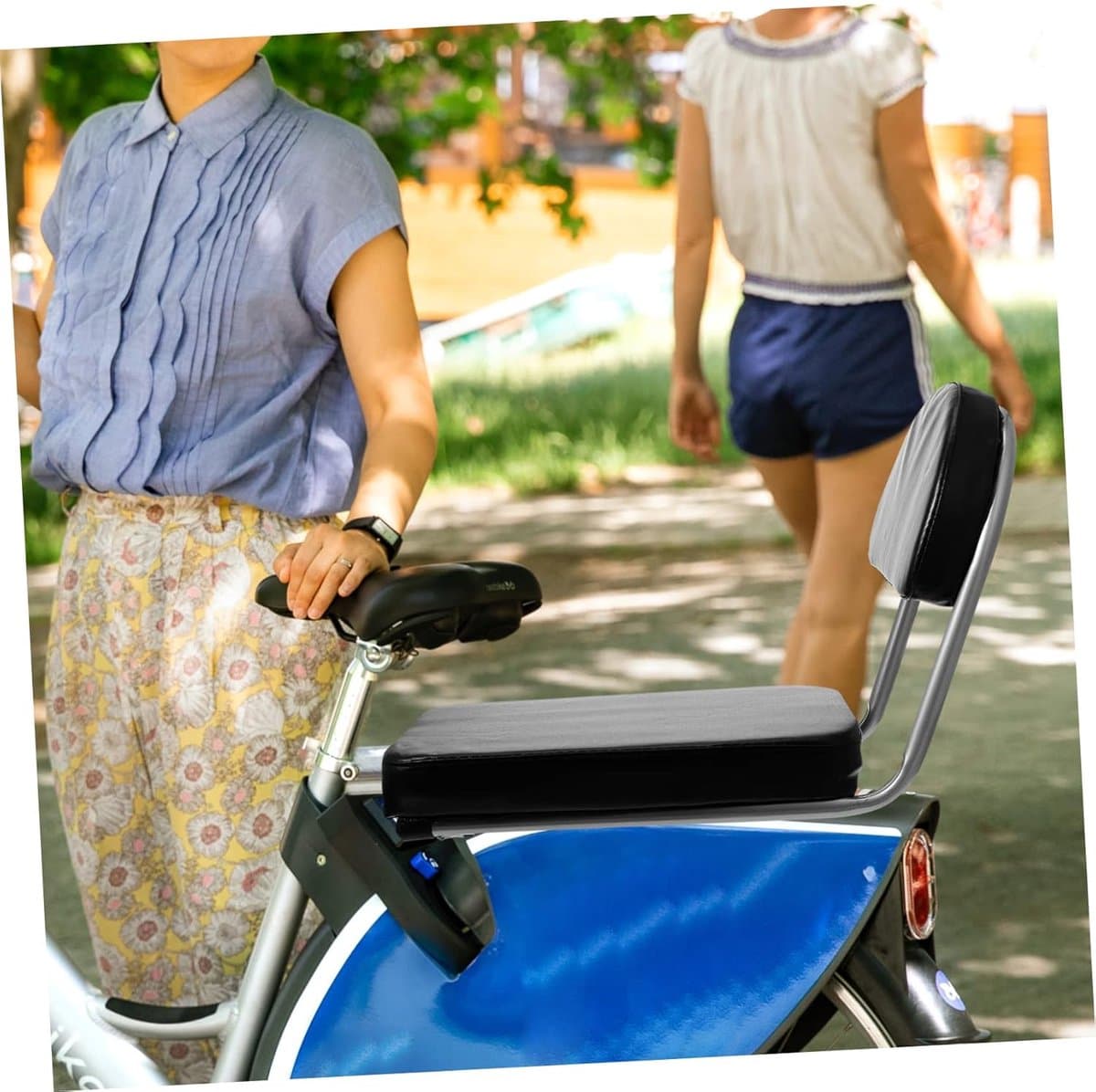 Daity Fietszitkussen voor achterop – Achterzitje – Rugleuningkussen – Universele pasvorm – Zwart – 30 x 19 x 6 cm thumbnail 4