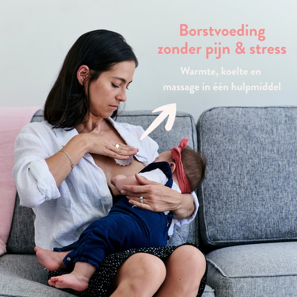 Lactamo | Lymfedrainage met therapeutische Borst Massage Apparaat tegen pijn tijdens Borstvoeding - Warm & Koud te gebruiken - Innovatieve borstvoeding accessoires ontwikkeld door lymfespecialisten & lactatiekundigen - Werking klinisch bewezen thumbnail 5