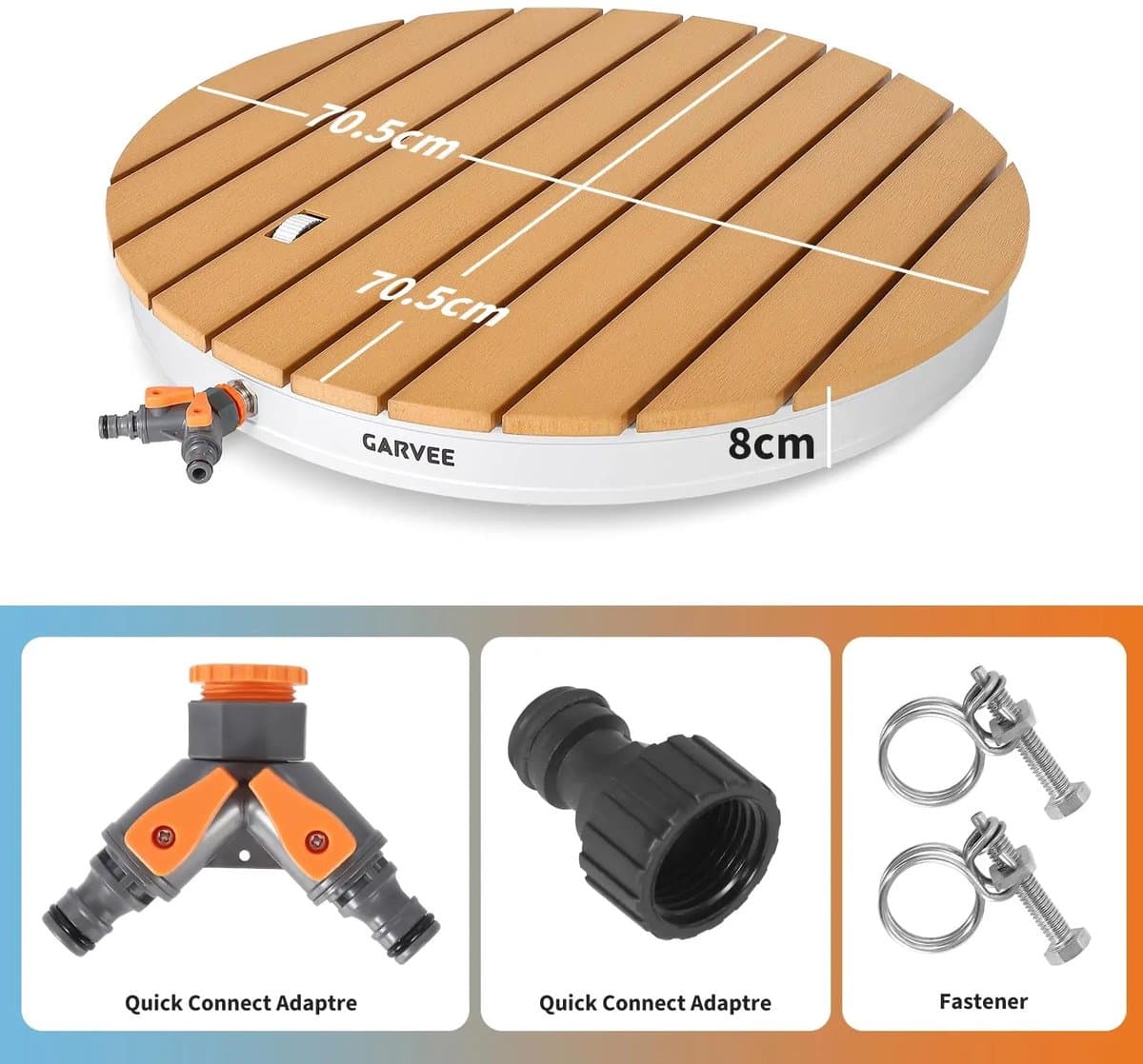 HOB Buitendouche - Tuindouche - Zwembad Douche - Camping Douche - Draagbare Buitendouche met Voetpedaal - Verstelbaar thumbnail 7