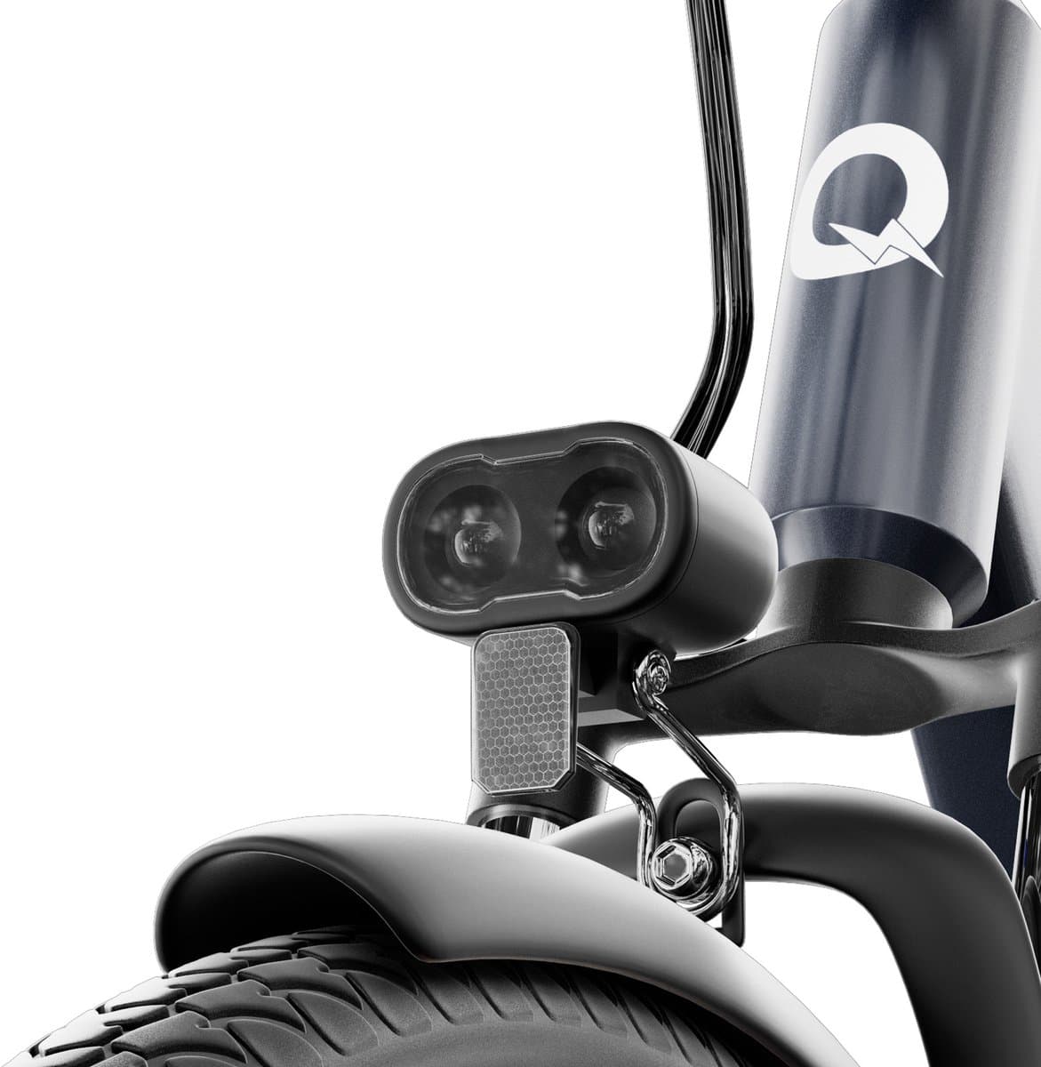 Qekud Elektrische Fiets - E-bike - 26 inch - 250W Motor -36V 13Ah Accu - 100km - 7 Versnellingen - met app - grijs thumbnail 3