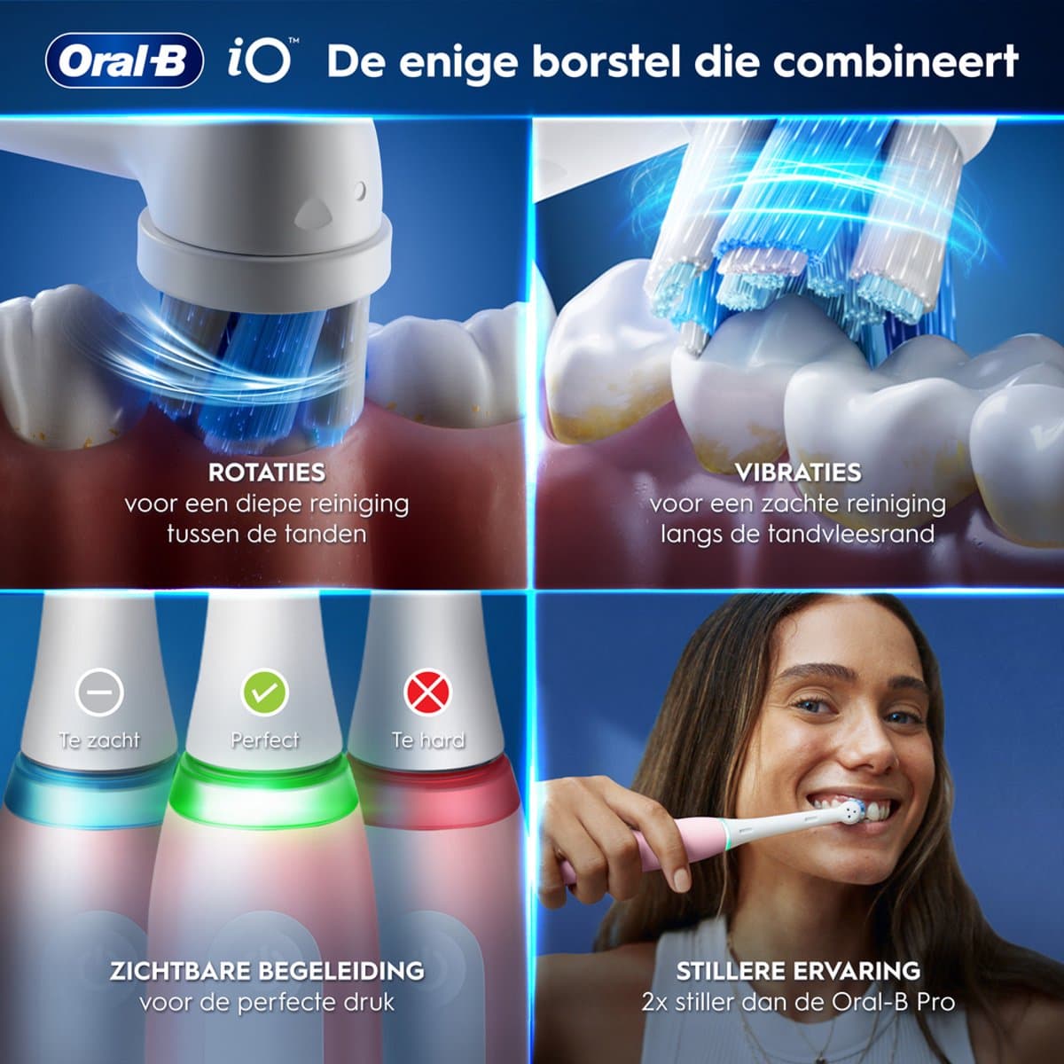 Oral-B iO 3N Elektrische Tandenborstel - Roze thumbnail 5