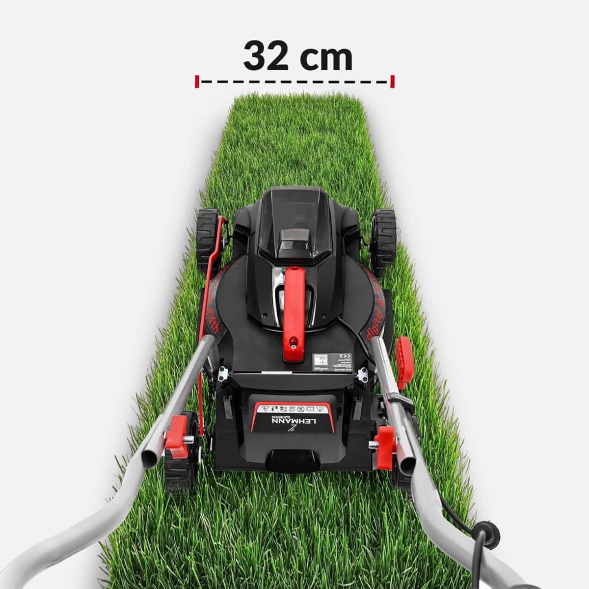 Florixa® Grasmaaier Accu - Grasmaaier Elektrisch - Grasmaaier Benzine - Grasmaaier Benzine Zelftrekkend - 42cm x 118cm x 100cm; 12.5 kg thumbnail 4