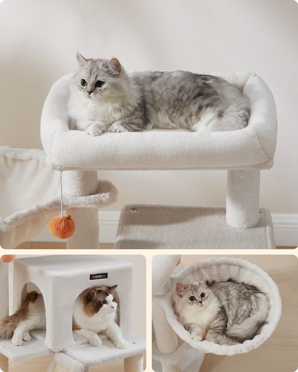 Feandrea - Krabpaal - Kattenboom - Voor Katten - Groot Platform - Stevig en Comfortabel thumbnail 3