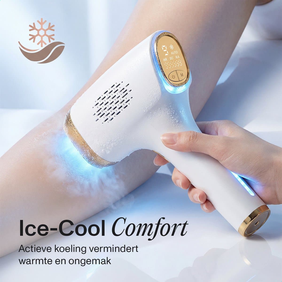 Nawy® IPL Laser Ontharingsapparaat - Laser Ontharing - Pijnloos Ontharen met Ice Cooling - Permanente Ontharing voor alle Lichaamsdelen - voor Mannen en Vrouwen - 999.999 Flitsen - Inclusief Beschermbril en Scheermes - Epileerapparaat Dames thumbnail 4