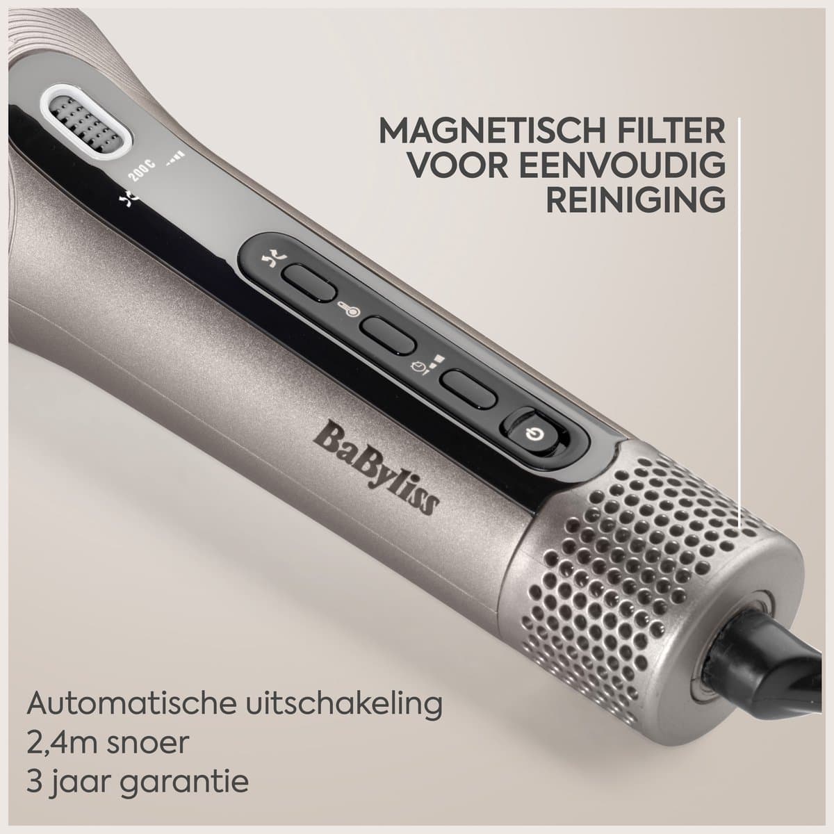 BaByliss Style Secret Air Automatische Krultang C6688E - Auto-Curl Technologie - Prachtige Krullen en Golven - Snel en Veilig Stylen - 3 draairichtingen - 4 timerinstellingen thumbnail 7