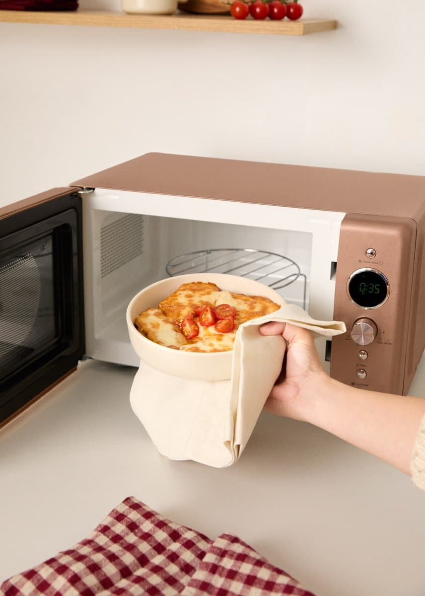 CREATE - Magnetron 20L digitale grill 900W - Mokka - MICROWAVE RETRO thumbnail 5
