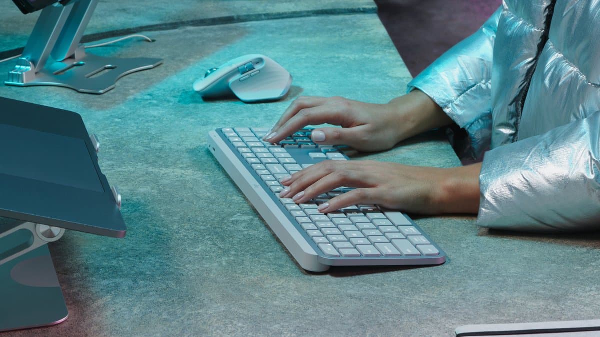 Logitech MX Keys S - Draadloos Toetsenbord - Qwerty - Pale Grey thumbnail 6