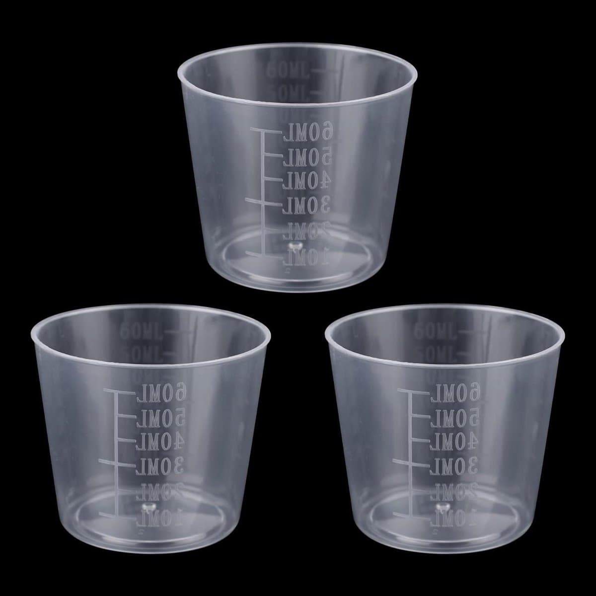 3Pcs Rice Measuring Cups - 60ml Transparent Plastic Small Washing Cup - Voor Rice Cooker - Vervanging voor Meten van Droge en Vloeibare Ingrediënten - Keuken Gadgets thumbnail 8