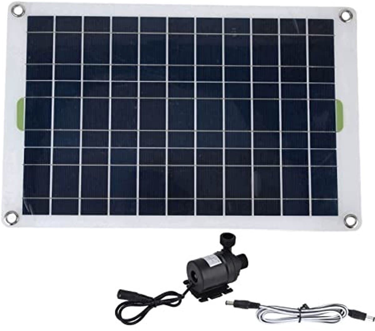 Dailygoody - Solar Waterpomp Kit - Hoge Efficiëntie - 50W Vermogen - Groen - Voor Tuinen en Vissen Tanks - Duurzaam en Milieuvriendelijk - Geschikt vo