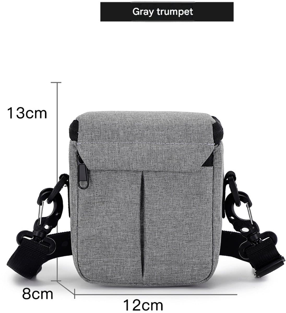 Tas-Cameratas-Professionele Compacte Cameratas - Universele Fototas voor Systeemcamera en Compact Camera - Lichtgewicht Schoudertas met Verstelbaar Schot - 3-in-1 Design: Schoudertas, Crossbody en Heuptas -grijs thumbnail 2