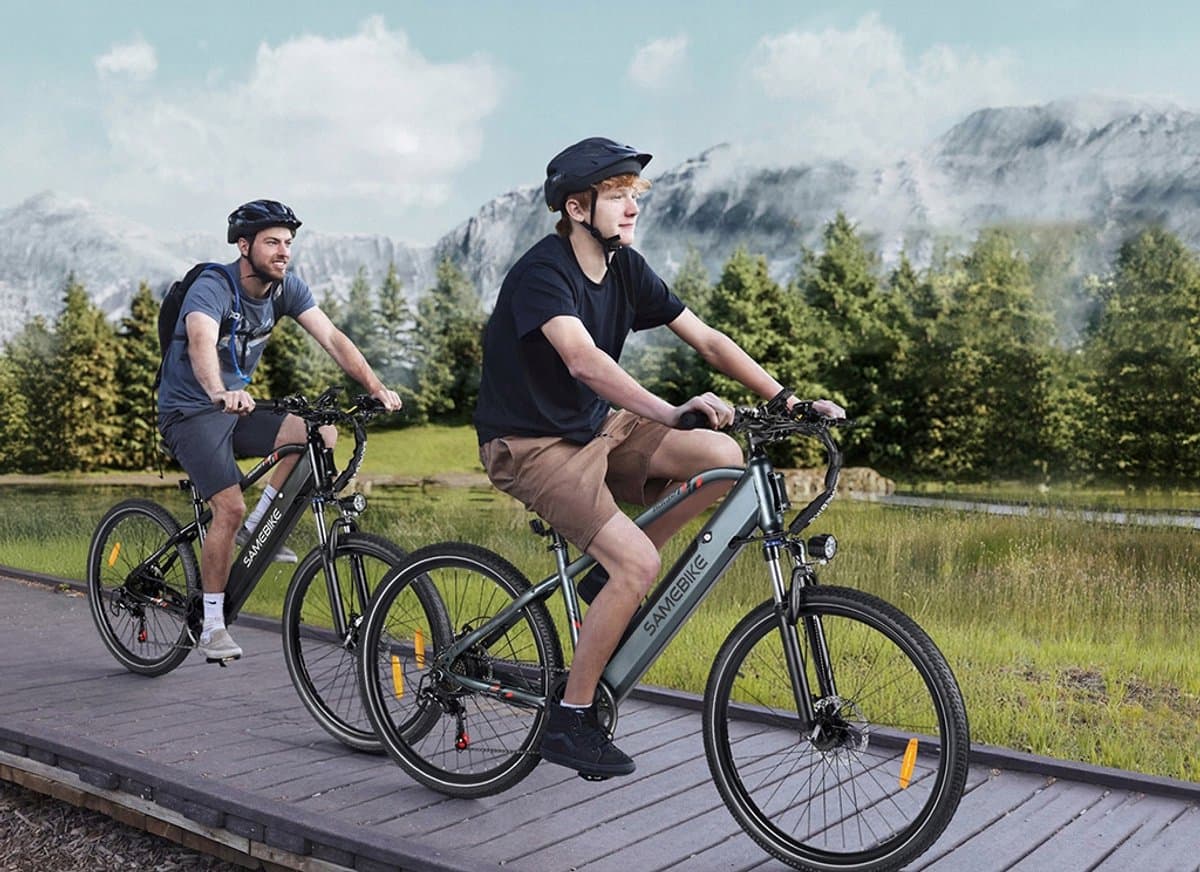 SAMEBIKE RS-A01 MEN1.0 Elektrische Fiets – 250W Motor, 36V 15Ah Accu, 90km Bereik, 27.5" Banden, 7-Speed Shimano – Zwart thumbnail 6