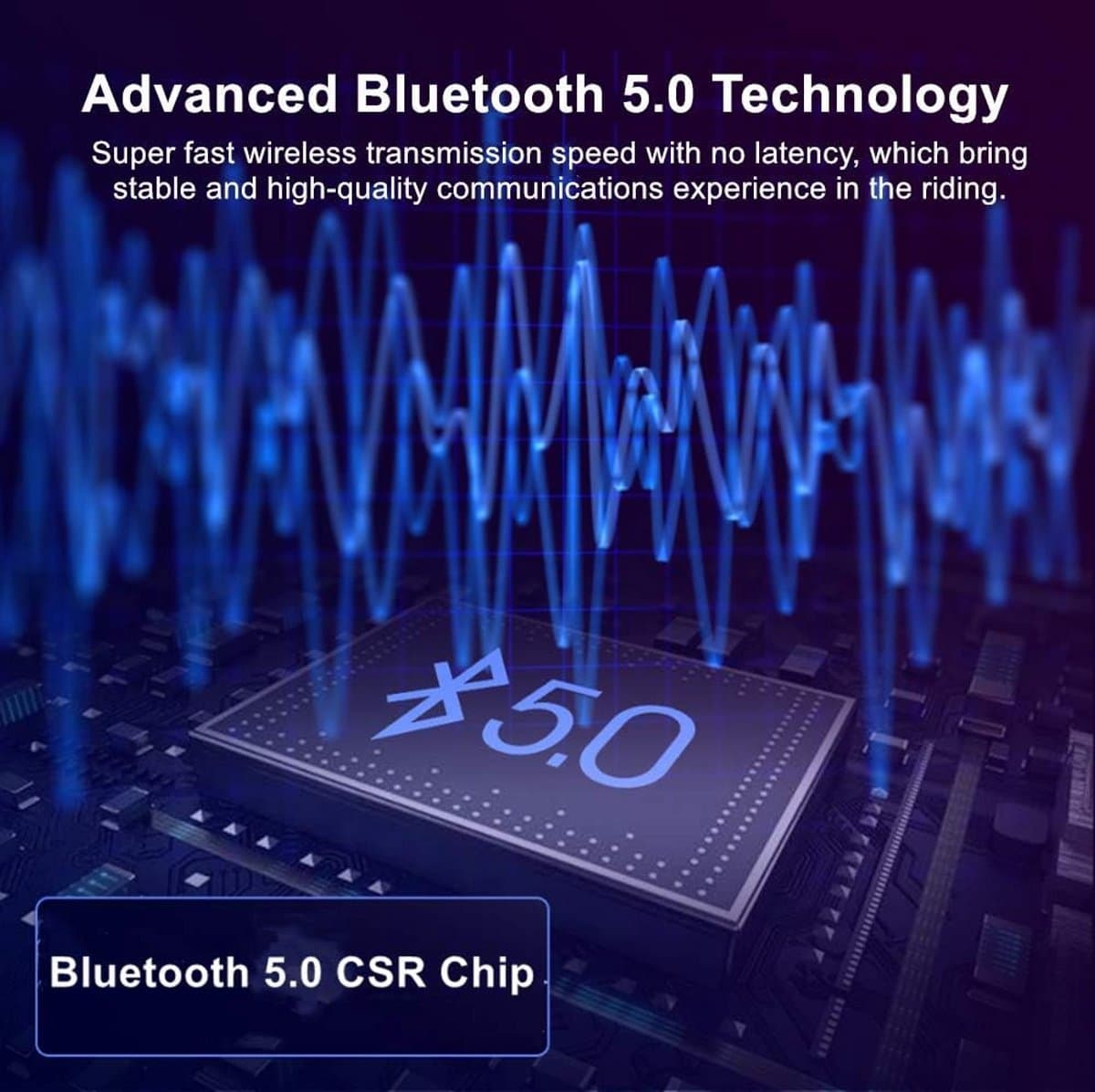 Bluetooth Headset voor Motorhelm met Handsfree Bellen en Muziek thumbnail 5