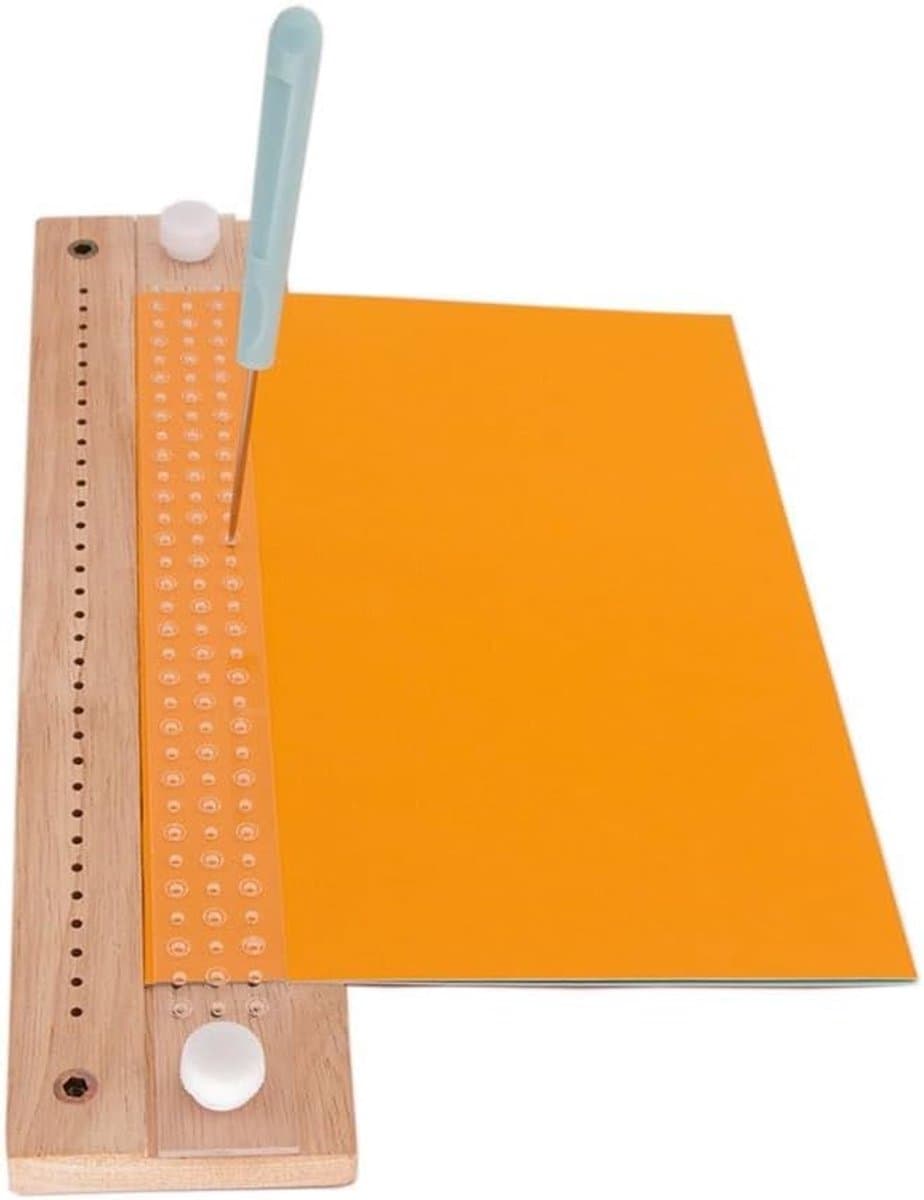Boekbind Gereedschap - Papier Binding Set - Handgemaakte Boeken - Stevige Constructie - 28 x 65 x 4 cm - Houtkleur thumbnail 7