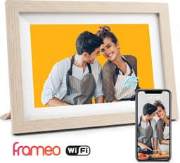 Productfoto van Pora&Co - Digitale fotolijst met WiFi en Frameo App - 10 inch - Beige