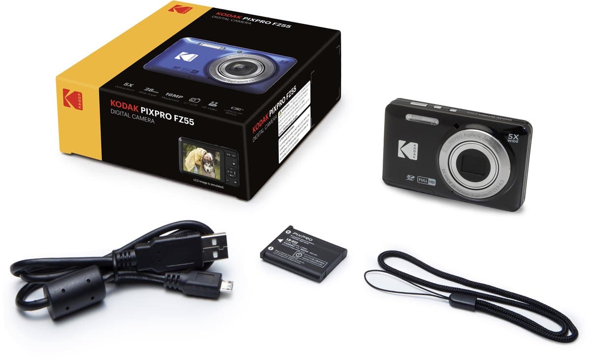 Kodak PIXPRO FZ55 zwart, 16,35 MP en 5x zoom thumbnail 2