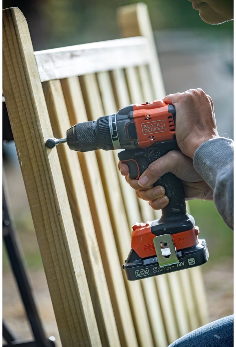 BLACK+DECKER 18V Brushless Schroefboormachine in koffer (met 2x2.5Ah accu en lader) - BLD782E2K-QW thumbnail 6
