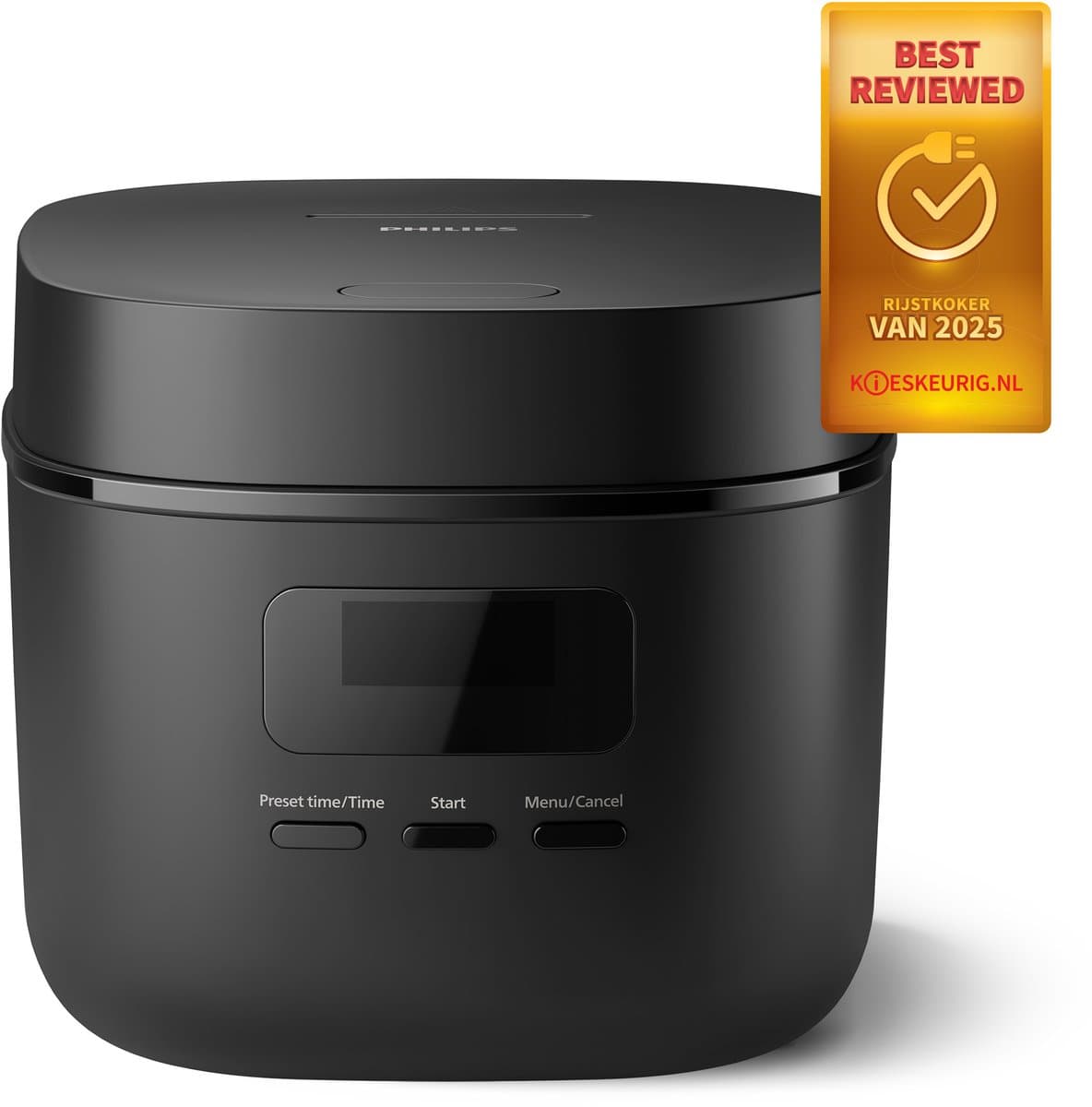Philips 3000 Series Mini Rijstkoker HD3080/80 – Compact (0.54L) - 5 Programma’s - Anti-Aanbaklaag - Zwart – 400W thumbnail 2