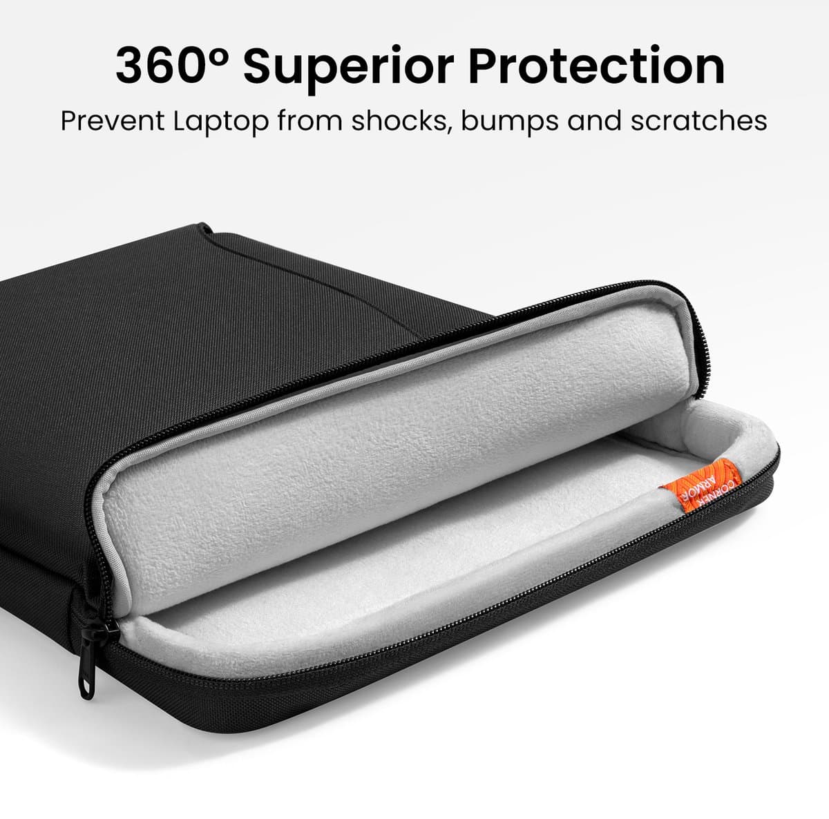 tomtoc Defender-A22 360 beschermende laptoptas voor 2026 16-inch MacBook Pro M5 Pro/Max A3428 A3429, M4/M3/M2/M1 Pro/Max, waterbestendige laptoptas met accessoirevak voor de nieuwe Razer Blade 15 thumbnail 6