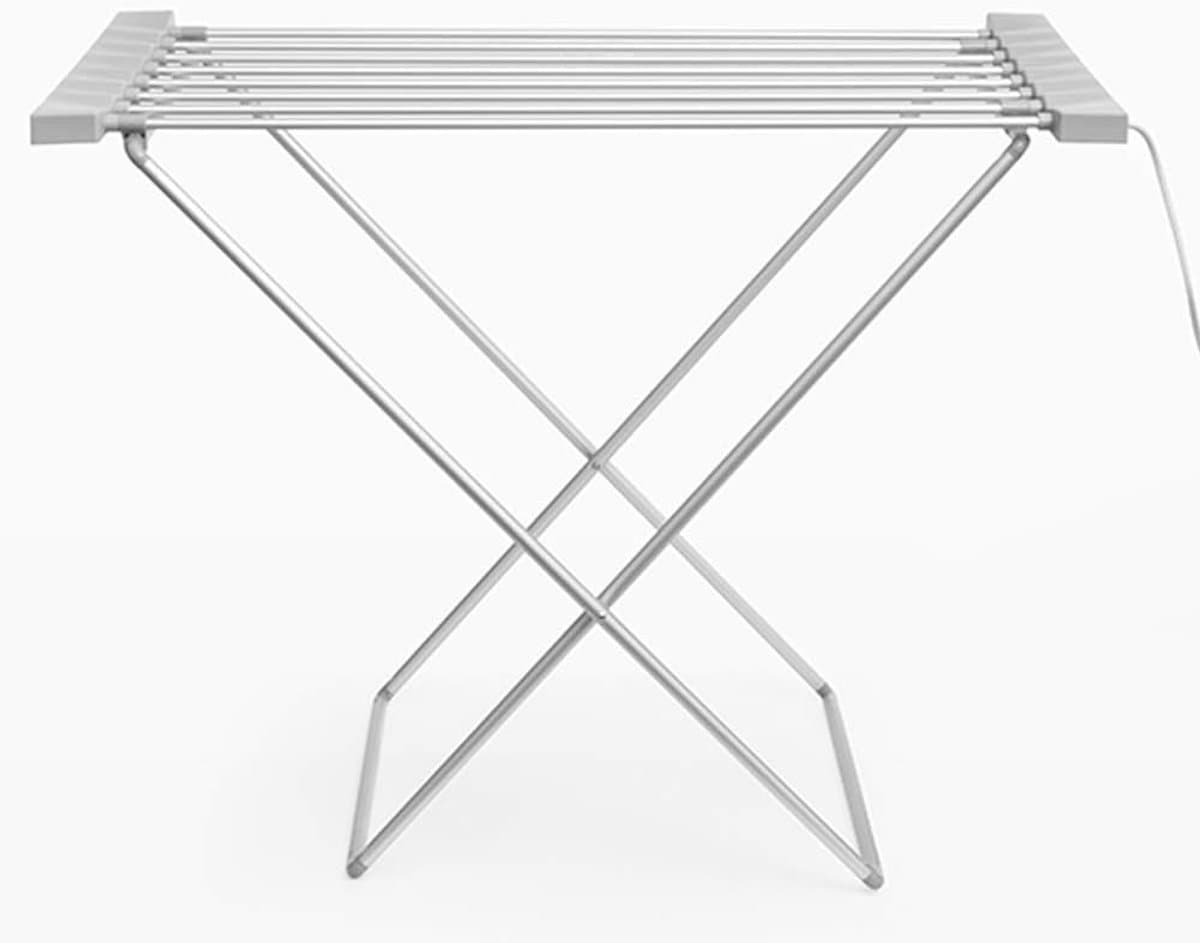 Elektrisch Droogrek - Kledingdroger - Snel Kleding Drogen - 8 Aluminium Staven - 94 x 74 x 50 cm - Grijs thumbnail 5