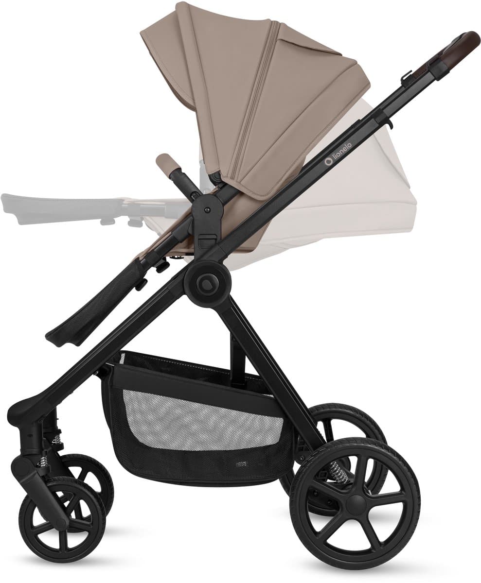 Lionelo Greet Kinderwagen 3in1 – Inclusief Astrid Lite i-Size Autostoel – Grote Reiswieg & Kuipzitje – Vanaf Geboorte tot 22 kg – Vering & EVA-Wielen – Omkeerbare Zitting – UPF50+ XXL Kap – Complete Accessoireset thumbnail 6