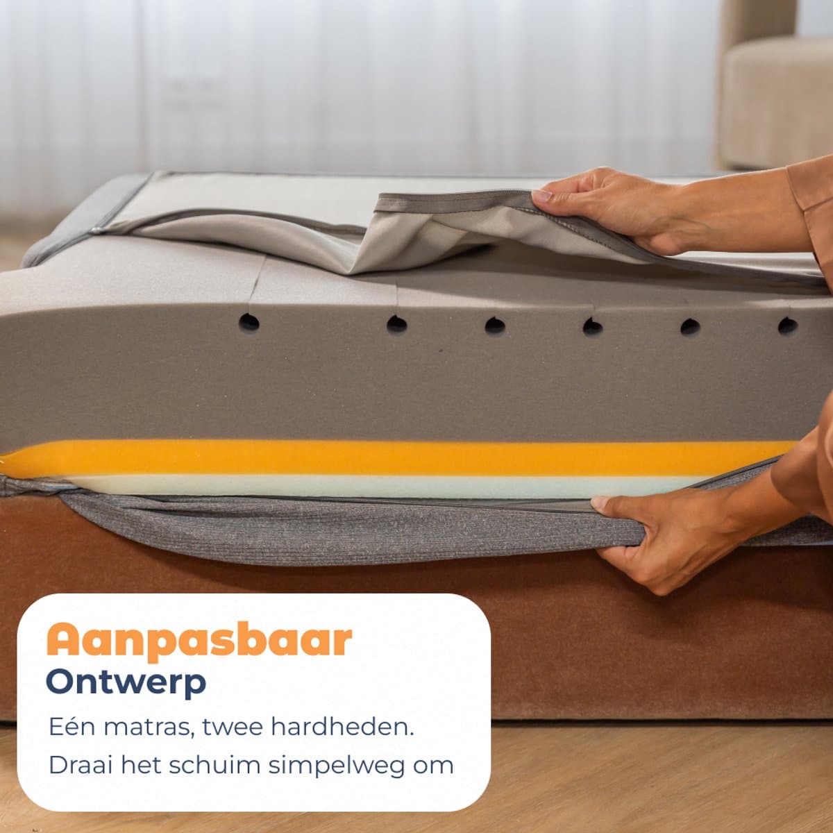 Best Best Life Matras 160x200 - Traagschuim, aanpasbaar thumbnail 8