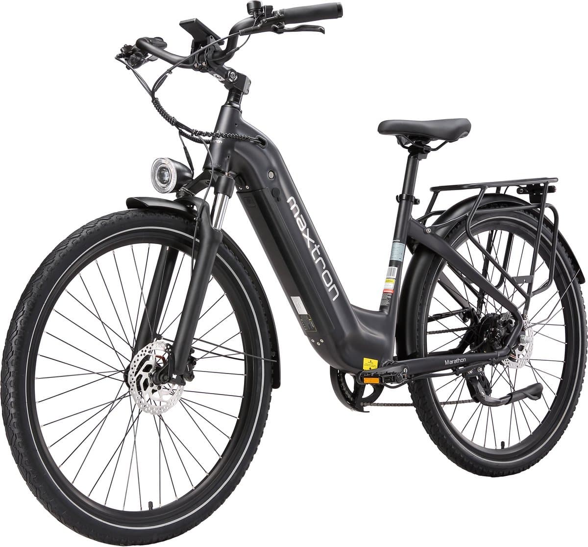 Elektrische Fiets – 790Wh Accu (21Ah) – Actieradius tot 160 km – 700C×50C Banden – Shimano 7 Versnellingen – Aluminium Frame – Verende Voorvork met Lock-out – Hydraulische Schijfremmen – Stadsfiets – Max. Belastbaar 120 kg – zwart thumbnail 2