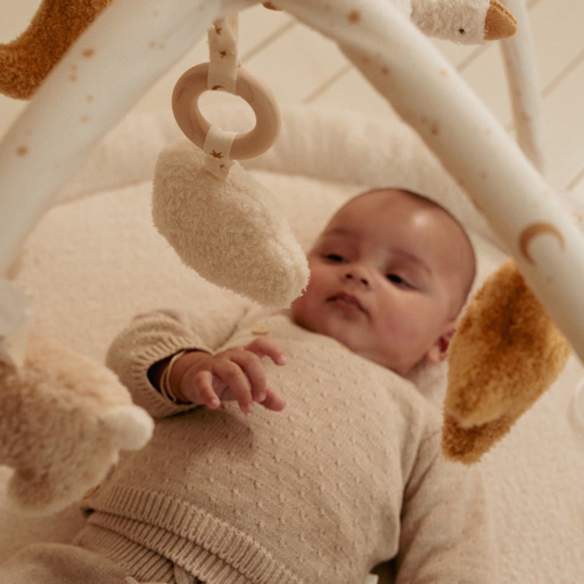 Little Dutch Newborn Naturals Activiteiten Speelkleed - 85 x 85 cm thumbnail 4