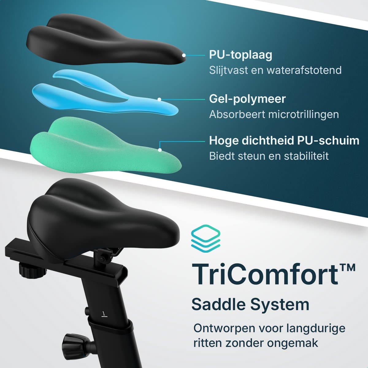 Flowsense Hometrainer Velair One - Fitness Fiets - Home Trainer met Magnetische Weerstand - Hometrainers Spinningfiets - 3KG Vliegwiel - Incl. Tablethouder thumbnail 4