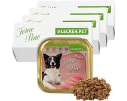 44 x 150 g Lecker.Pet® Luna's Feine Paté Reich an Pute hondenvoer natvoer compleet voer