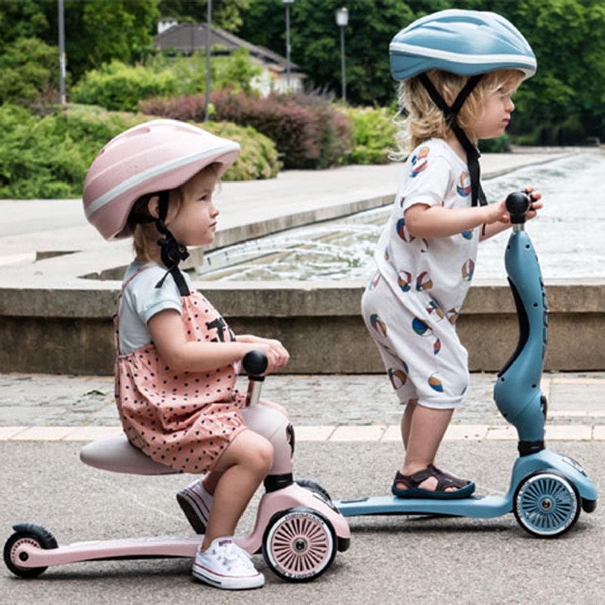 Scoot & Ride Highwaykick 1 – 2-in-1 Kinderstep – Loopfiets en Step in Één – Zonder Gereedschap Ombouwbaar – Veilig en Stabiel – Steel thumbnail 8