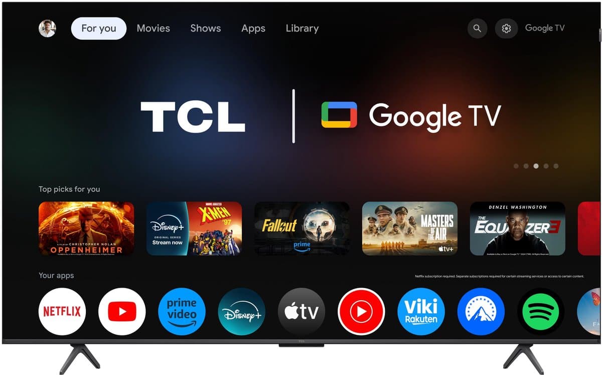 TCL 55T8C - 4K QLED 144Hz Smart TV thumbnail 8