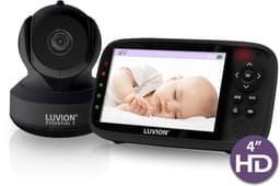 Productfoto van LUVION Essential 2 Black babyfoon met 4 inch HD-scherm en draai- en kantelbare camera