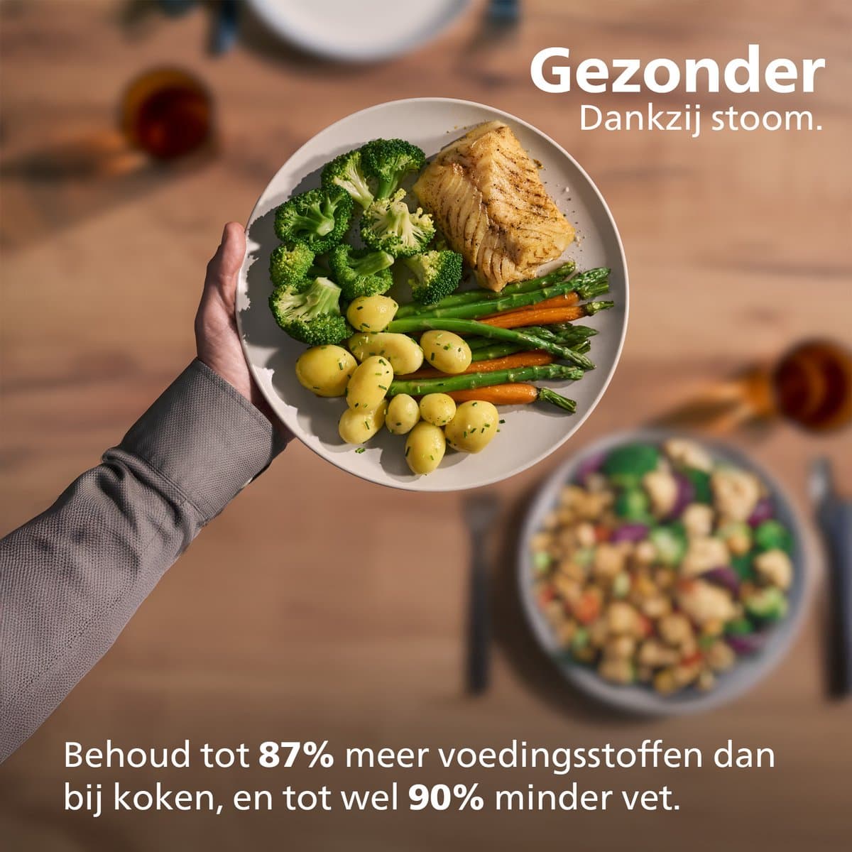 Philips NA551/00 airfryer 9L met stoom thumbnail 8