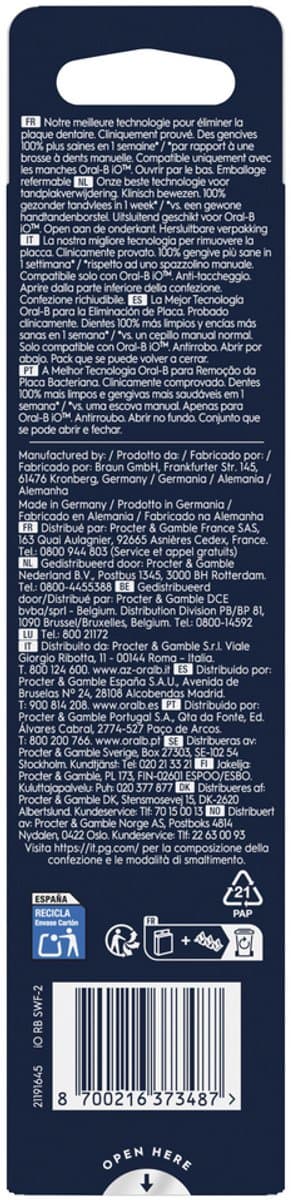 Oral-B iO Gentle Care Originele opzetborstels - Voor Gevoelig Tandvlees - 2 stuks thumbnail 3