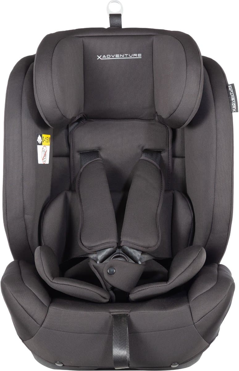 X Adventure Autostoel Premium Groep 1/2/3 9-36 kg (76 tot 150 cm) - Vanaf 15 maanden tot 12 jaar - Gordel - i-Size - Meegroei Autostoel - Zwart thumbnail 4