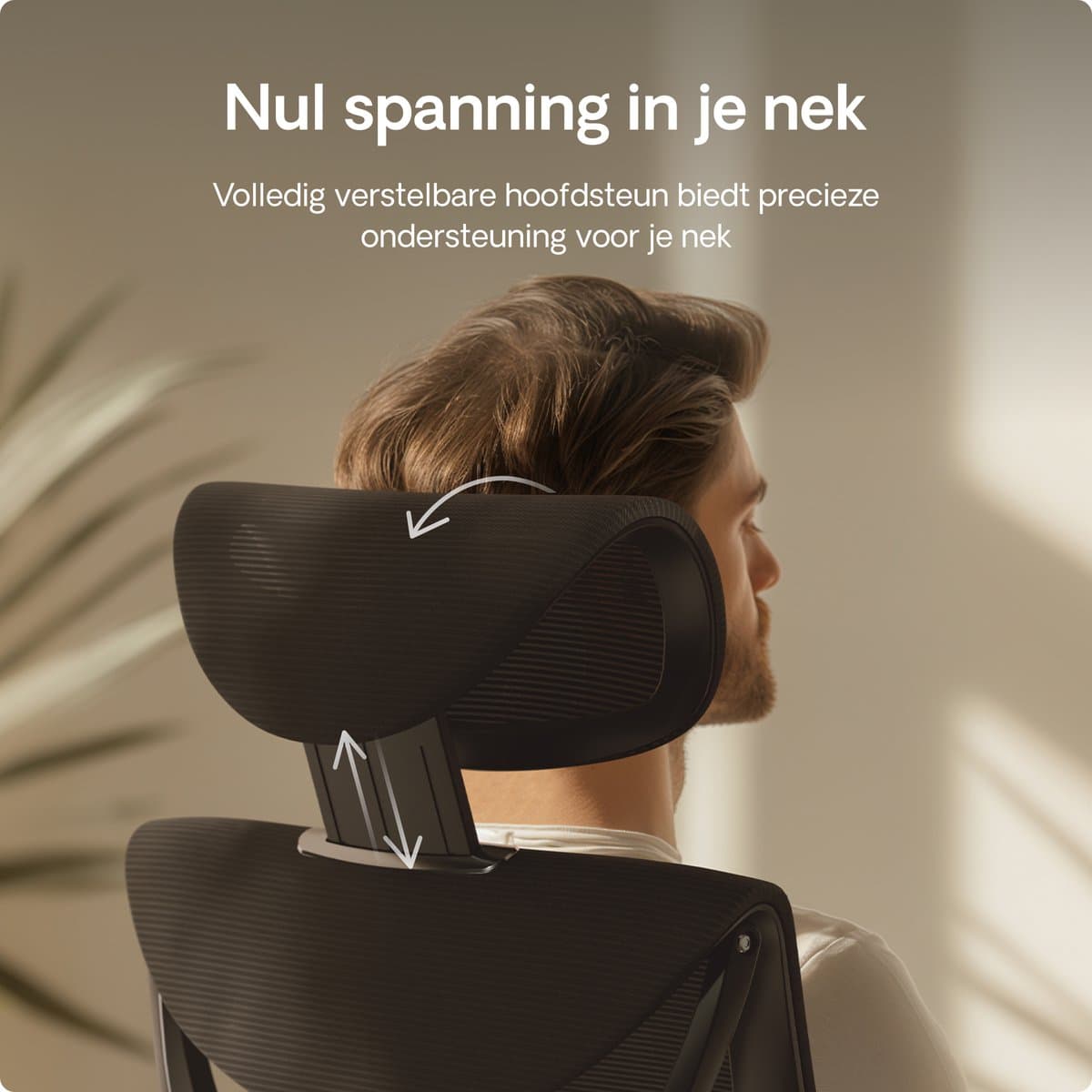 Desktronic SitPro Ergonomische Bureaustoel - Bureaustoelen voor volwassenen - Bureau stoel voor kantoor, gaming - 5D lendensteunsysteem - Armleuningen 4D - Rugleuning 90° tot 135° - heeft BIFMA en .IGR ergonomiecertificering - Zwart thumbnail 5