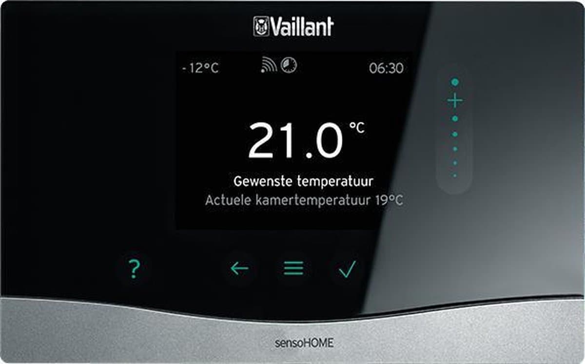 Vaillant draadloze sensohome VRT 380F klokthermostaat voor Vaillant CV ketel van 2007 of jonger