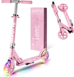 Productfoto van Suotu Kinderstep - 145mm Lichtgevende Wielen - Roze