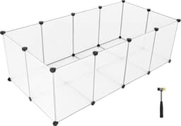 Productfoto van ACAZA Modulaire Kooi 143 x 73 cm Transparante Ren
