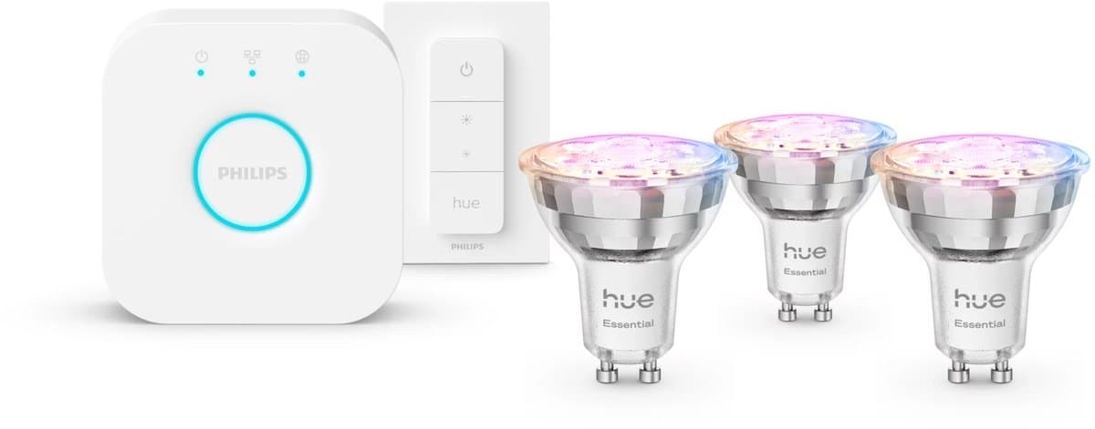 Philips Hue Essential starterkit - gekleurd slim licht met Bridge