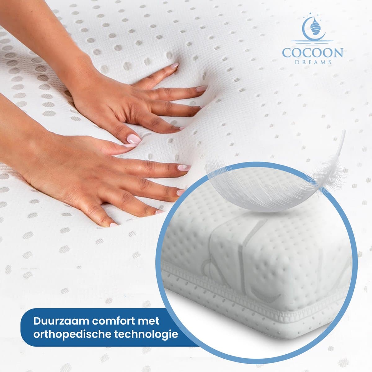 Cocoon Dreams Matras 140x200 – NASA Koudschuim & Bamboe Tijk thumbnail 3