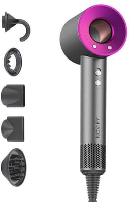 Productfoto van NOVIFY föhn 1500 W met 5 opzetstukken, antraciet